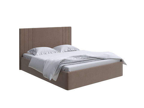 Большая кровать Liberty - Аккуратная мягкая кровать в обивке из мебельной ткани