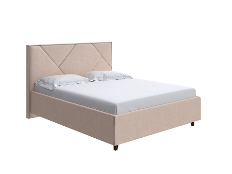 Кровать 120х200 Tessera Grand - Мягкая кровать с высоким изголовьем и стильными ножками из массива бука