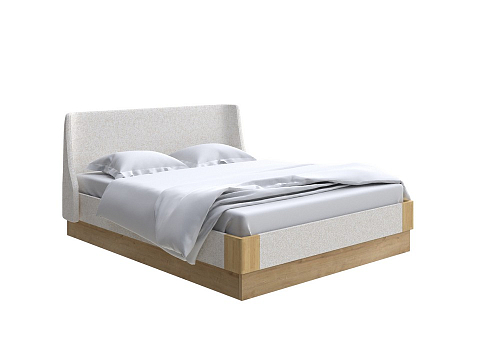 Большая кровать Lagom Side Soft с подъемным механизмом - Кровать со встроенным ПМ механизмом. 