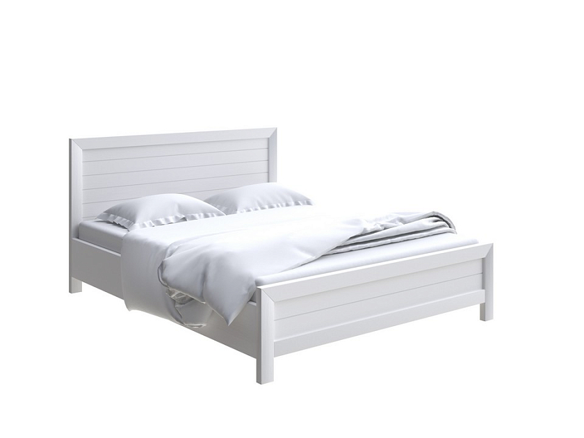 Кровать Toronto с подъемным механизмом 160x200 Массив (береза) Слоновая кость - Стильная кровать с местом для хранения