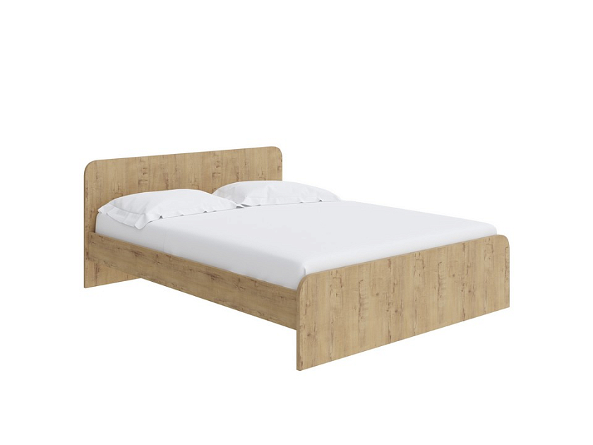 Кровать Way Plus 160x200 ЛДСП Дуб Кантербери/Вулканический серый - Кровать в современном дизайне в Эко стиле.