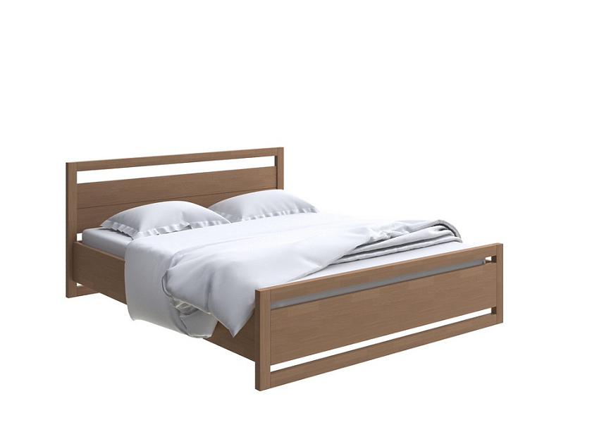 Кровать Kvebek с подъемным механизмом 90x190 Массив (сосна) Антик (сосна) - Удобная кровать с местом для хранения
