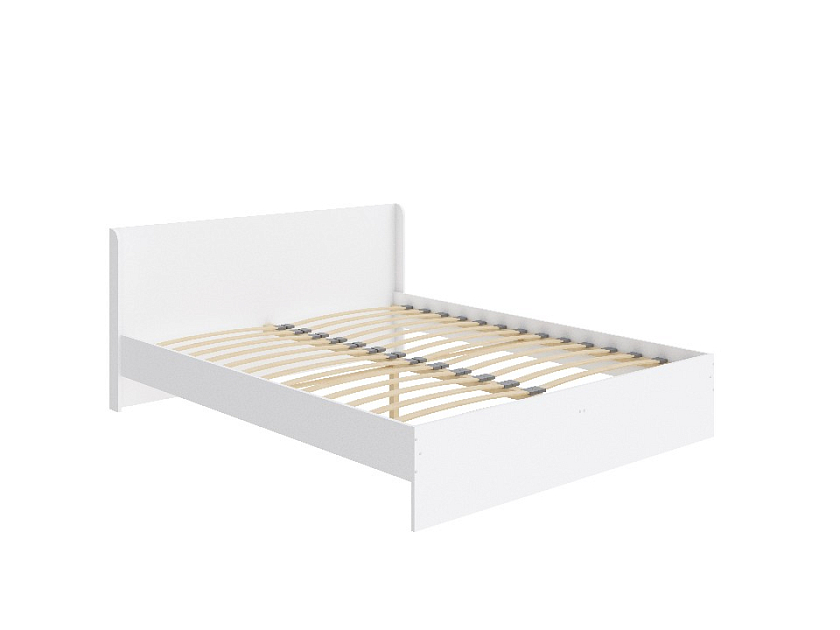 Кровать Practica 140x200 ЛДСП Белый - Изящная кровать для любого интерьера